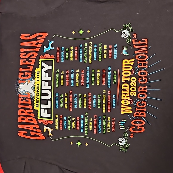 Gabriel Iglesias Beyond the Fluffy World Tour 2020 Sizes Lg and 4XL tee EUC - Picture 4 of 6